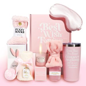 Pink Self Care Relaxation Gift Hamper Ladies Package