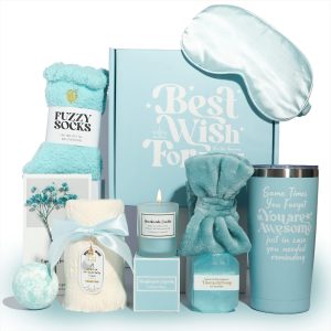 Blue Self Care Relaxation Gift Hamper Ladies Package