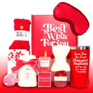 Red Self Care Relaxation Gift Hamper Ladies Package