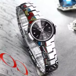 Ontheedge Ladies Small Sapphire Tungsten Silver Watch