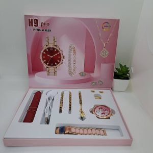 H9 Pro Ladies Smart Watch Jewelry Accessories Pink Strap
