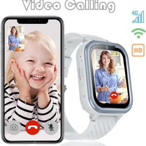 D39 4G GPS Grey Smart Watch for Kids with large Screen Display