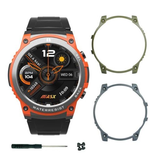 MASX Rugged military-grade AMOLED Bluetooth call sports and health tracking Smart Watch