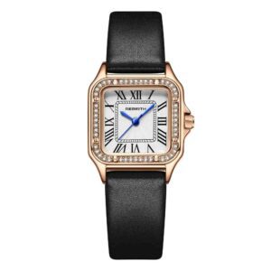 Rebirth Roman Number Ladies Square Watch