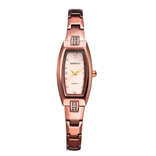 Rebirth Coffee Ladies Rectangular Slim Watch
