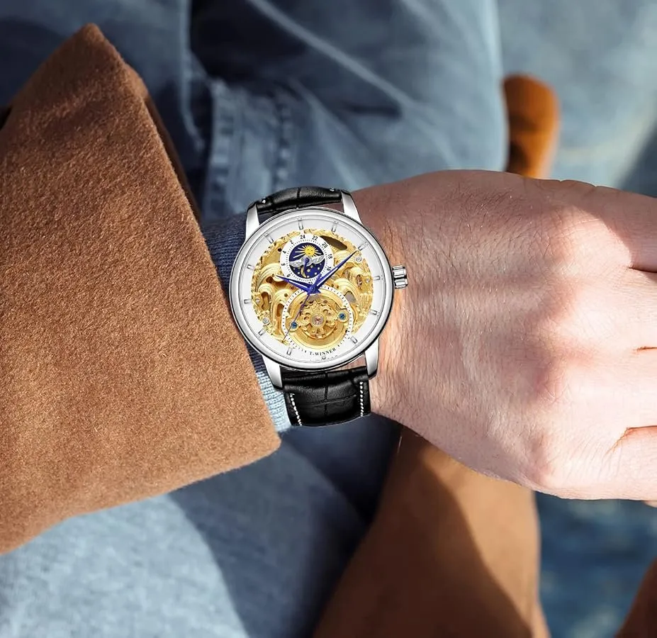 T-Winner Automatic Mechanical Skeleton Watch - Image 3